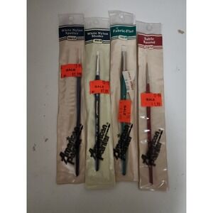 Loew Cornell Vintage NOS Paint Brushes Lot Sealed Unused American Painter Shader